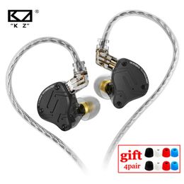 Headphones KZ ZS10 PRO X Hybrid HIFI Metal Headset Inear Earphone Sport Noise Cancelling Headset Bass Earbuds KZ AS16 PRO DQ6 ZSX ZSN PRO