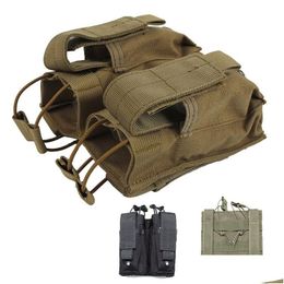 Multi-Function Bags Airsoft Gear Assat Combat Bag Vest Camouflage Pack Fast Cartridges Clip Carrier Ammo Holder Tactical Mag Four Mag Dhivj
