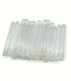 Whole 25pcs Cute Clear Plastic Empty Test Tube Make Wish Bottles with White Caps Stoppers Wishing Message Vials Container Cra3885693