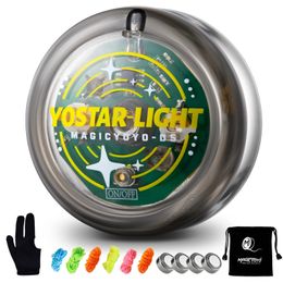 MAGICYOYO D5 LED Light Up Yoyo Responsive Yoyo For Beginners Professional Yo For Kids Easy To 240117