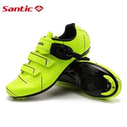 Footwear Santic Men Cycling Shoes Bicycle Shoes for Road Bike Professional Road Bicycle Shoes Bms20015