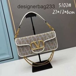 Celebrity Handbag Canvas Handheld Valantinoc Beauty Bags Trend Designer Luxury Handbags Classic Women Evening Shoulder Crossbody Underarm Women's 46Y5
