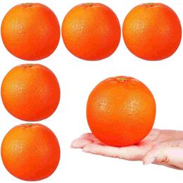Party Decoration 6 Pcs Simulation Orange Faux Fruit Models Decorative Artificial Oranges