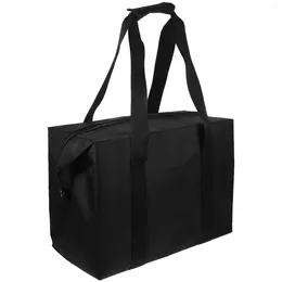 Dinnerware Tote Bag Insulated Shopping Grocery Carrier Bags For Delivery Freezer Insulation Cooler