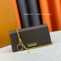 Designer Wallet On Chain Lily Bag Luxury Shoulder Bag 10A Top Quality Crossbody Bag Canvas WOC Flap Bag M82509 With Box