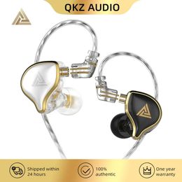 Earphones QKZ ZXD Dynamic In Ear Monitor HiFi Wired Earphones Bass Stereo Music Earplug Noise Cancelling Headset 3.5mm Detachable Earbuds