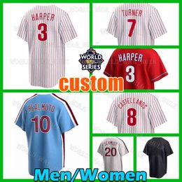 Bryce 3 Harper Jersey 8 Nick Castellanos Baseball 7 Trea Turner Philadelphias 10 J.T. Realmuto Mike Schmidt Seranthony Dominguez Phillies JT Aaron Nola Lenny 4