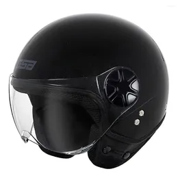 Motorcycle Helmets M-XL Bright Black Wear-Resistant Motocross Equipment Anti-Fall Biker Open Face Helmet Breathable Head Protection