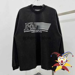 Erkek Tişörtler Kadın Sweaters Yıkanmış Tişörtlü Erkek Kadın En İyi Kalite Vintage Top Tees T-Shirtephemeralew