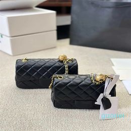 Designer -Arrival Golden Ball Bag Women Crossbody Bag Diamond Plaid Chain Bag Luxury