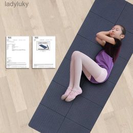 Yoga Mats 2023 New 4mm Folding Yoga Mat Portable Outdoor Fitness Home Floor Mat Students Nap Non-slip Children's Nap MatL240118
