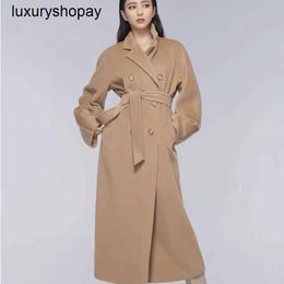 Top Maxmaras Cashmere Coat 101801 Womens Coats Winer Do You Already Have the Classic Model of m Family 10180110 90 Australian Sheep Premium Light Luxury High e