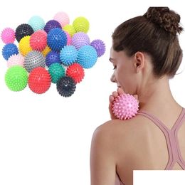 Fitness Balls Spiky Mas Ball Exercise Hand Foot Pain Relief Plantar Relievers Muscle Soreness Gift To Wife Drop Delivery Sports Outdoo Dhfey