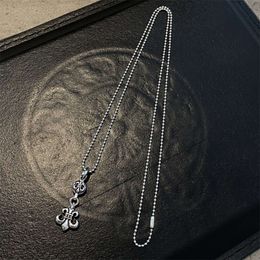 2024 Designer Brand Cross Ch Necklace for Women Chromes Sterling Silver S925 Flower Boat Anchor Pendant Mens Sweater Chains Heart Classic Jewelry Neckchain 8lzk