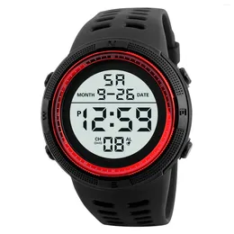 Wristwatches Luxury Mens Digital LED Watch Date Sport Men Outdoor Electronic Cronografo Mecanico Relojes Raros Originales Hombres