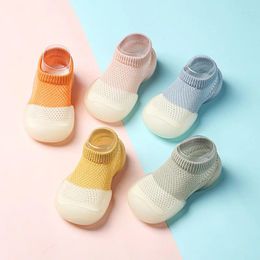 First Walkers Summer Born Children's Soft Sole Anti Slip Floor Shoes Boys And Girls Baby Walking Breathable Thin Mesh Socks