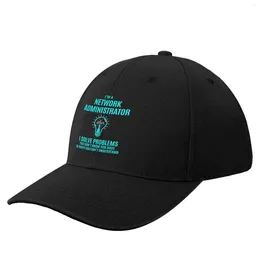 Ball Caps Network Administrator T Shirt - I Solve Problems Gift Item Tee Baseball Cap Cute |-F-| Men's Hats Women's