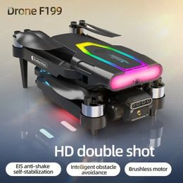 KXMG F199 Brushless Motor HD Dual-camera Professional Aerial Photography Drone With 10min Flight RC Helicopter Professional Foldable Quadcopter Toy Gifts Dron UAV.