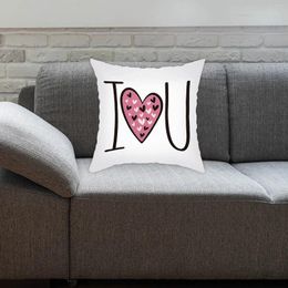 Pillow Covers For Valentine's Day Four Peach Skin Velvet Prints Living Room Sofas Pillowcases Bedroom S