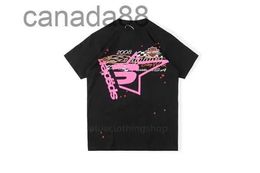 Men t Shirt Pink Young Thug Sp5der 555555 Mans Women Quality Foaming Printing Spider Web Pattern Tshirt Fashion Top Tees 5YWC