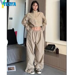 YICIYA y2k pant sets Hip-hop two piece set women American style Suit clothing Sweatpants 2 pc sets track suits spring 240117