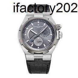 VacherinConstantinns Watch Automatic Movement Zf Factory SuperClone Jiangshi Dandun Four Seas Series 47450 Power Storage Two Location Time 42mm Titanium Me