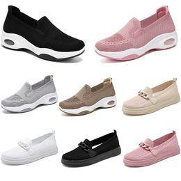 2024 Winter Women Shoes Hiking Soft Casual Flat Shoes Versatile Black White Pink Lightweight Trainers Thick Bottom Large Size 36-41 GAI TR