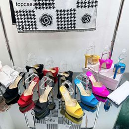 JC Jimmynessity Choo Satin heels 125mm platform sandal stiletto Shoes open toe Pumps with CrystalEmbellished ankle strap high heel wedding party bridal slingbacks