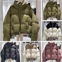 Jaqueta feminina puffer jaqueta clássica jaqueta de designer curta leve à prova de vento e à prova d'água jaqueta de inverno esqui espessada pão quente terno colarinho casaco