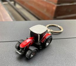 Mini Diecast Tractor Metal Simulation Keychain 8S 265 Model Decoration Accessories Souvenir Gift Display240G7577463