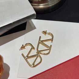 Designer Earrings Stud for Women Gold Diamonds Earring Hoop Pearl Earings Luxury Jewellery Womans Silver Earring Studs Dangle Earing248S