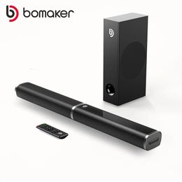 Soundbar BOMAKER 190W 2.1 TV Soundbar Home Theater Sound System Bluetooth Speakers Sound Bar Subwoofer Support Optical AUX HDMI Speaker