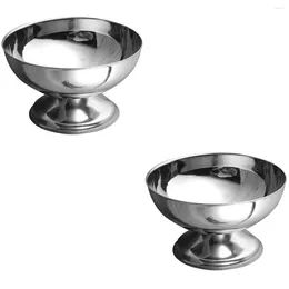 Dinnerware Sets Stainless Steel Dessert Cup Ice Cream Salad Bowl Candy Bowls Fruit Storage Cups