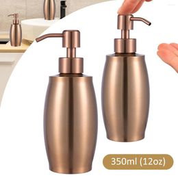 Storage Bottles Soap Dispenser 304 Stainless Steel Lotion Bottle With Pump 350ML Refillable Hand Washing Liquid For Kitchen Bathroom