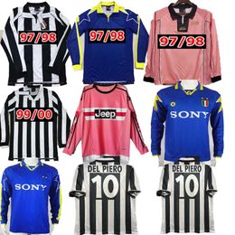 DEL PIERO PLATINI Juve Retro Soccer Jerseys long sleeve 95 96 97 98 99 VIALLI ZIDANE PIRLO POGBA Classic Football Shirt 11 12 13 14 15 Home Away