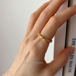 925 Sterling Silver Pure Handmade Knot Ring Minimalist Ring for Women's Design Sense Red Ring 979 847