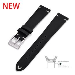 Quick Release Watch Band For Men Women 18mm 20mm 22mm Watchbands Genuine Leather Strap Replacement Belt 240117