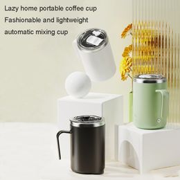 Coffee cup, stainless steel, water tumbler, car mug, water bottle lazy automatic stirring coffees stainles steels cups