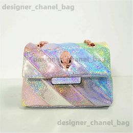 Shoulder Bags New Arrival Shiny Glitter Mini Rainbow Women Handbag Jointing Colourful Sequin Cross Body Bag T240116