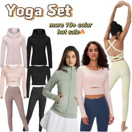 Yogahosen Lu Align Leggings Damen Outfits Sportjacke Tops schnell trocknende Sport Damenhosen Trainingskleidung Sportbekleidung Laufleggings Fitnessstudio Slim Fit Align Hosen