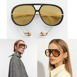 Sunglasses for women quality Metal unique mirror legs classic brand oversized glasses Outdoor sports fashion men designer sunglasses original box