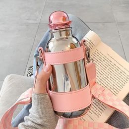 Water Bottles 304 Stainless Steel High Appearance Cup Grade Portable Simple And Insulated Female Retro Carrying Kettle