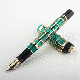 Jinhao Smoothly Century 100 Penne stilografiche scavate in vero oro placcato per scrivere cancelleria Regalo aziendale di Natale 240117