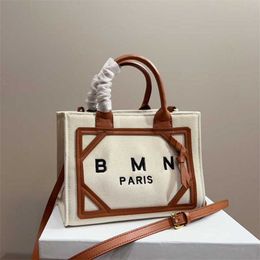 Tot Canvas Bag baman Totes Women Large Capacity Leather Designers Handbags Commute Simple Shoulder Shopping Bags Fashion Purse Handbag