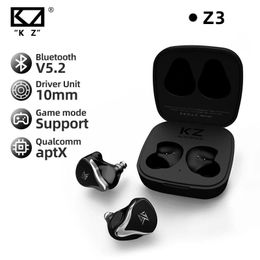 Headphones KZ Z3 Wireless Earphone BluetoothCompatible 5.2 InEar True Wireless Headset HiFi Touch Control Noise Cancelling Headphones