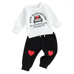 Clothing Sets Infant Baby Boy Valentine S Day Outfit Mama Is My Valentines Clothes Print Shirts Crewneck Sweatshirt Jogger Pants