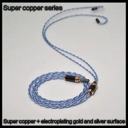 Accessories Super copper series gold and silver plating earphone upgrade line MMCX 0.78MM 2PIN HM334