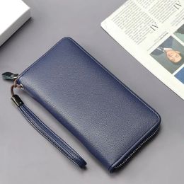 Wallets Long Accordion Wallet Fashionable Business Men's Hand-held Mobile Phone Bag Multi-card Slots Portable Card Holder Coin Purse