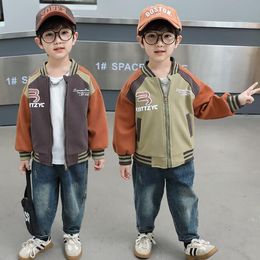 kids designer clothes boy baseball jacket zip up cardigan Jackets children coat