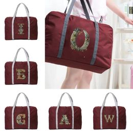 Duffel Bags Women Weekend Handbags Large Capacity Unisex Organizers Foldable Clothes Storage Duffle Carry Graphic Letter Pattern